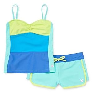 Free Country Color Block Tankini - Girls 7